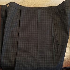 RALPH LAUREN- Navy Blue and Green Checked Pants